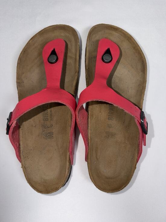 Birkenstock Shoes - Birkenstock Women’s Gizeh Thong Sandals Cork Footbed Pink Size 9 EU 40